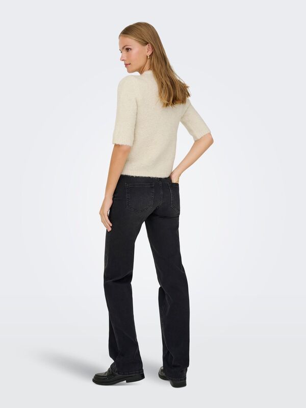 ONLCILLE SS O-NECK CARDIGAN CC KNT Kadın Gri Hırka - 15350782