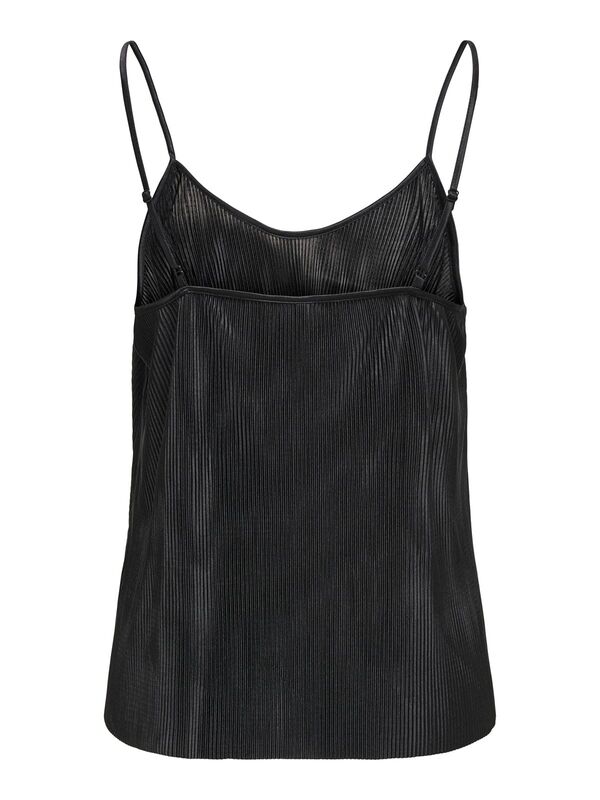 ONLCLAUDIA PLISSE SINGLET PTM Kadın Siyah Atlet - 15346903