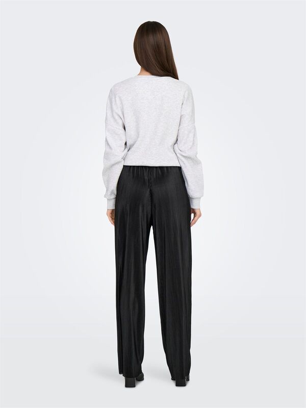 ONLCLAUDIA PLISSE WIDE PANT PTM Kadın Siyah Pantolon - 15346906