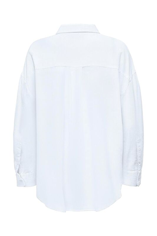 ONLCORINA-CARO L/S LOOSE SHIRT PNT Kadın Beyaz UK Gömlek - 15291786