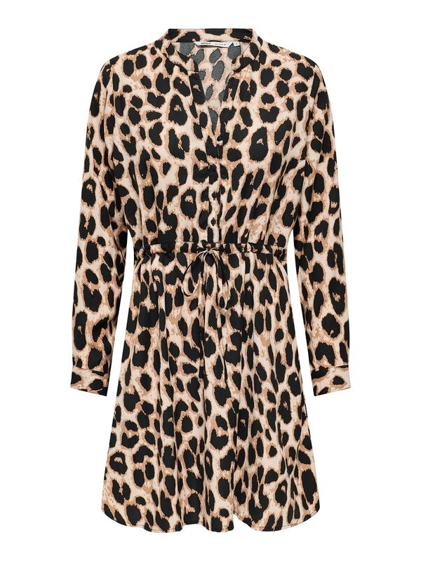 ONLCORY LIFE L/S V-NECK TUNIC WVN NOOS Kadın Cloud Dancer Elbise - 15200543