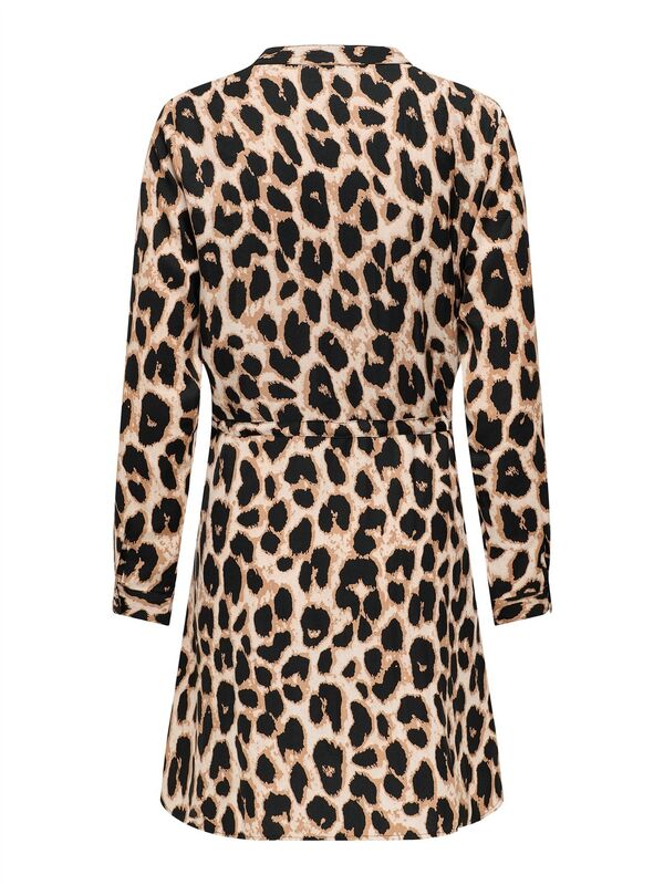 ONLCORY LIFE L/S V-NECK TUNIC WVN NOOS Kadın Cloud Dancer Elbise - 15200543