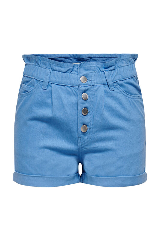 ONLCUBA PAPERBAG COLOR SHORTS PNT Kadın Mavi Şort - 15230253