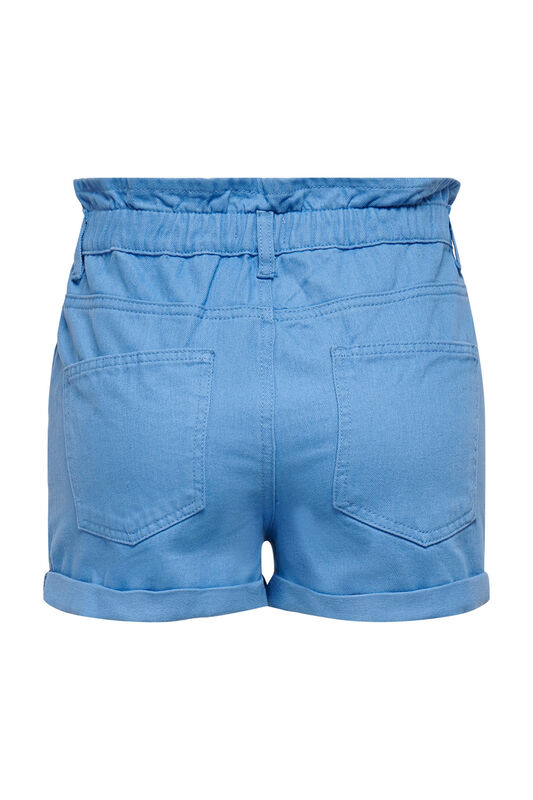 ONLCUBA PAPERBAG COLOR SHORTS PNT Kadın Mavi Şort - 15230253