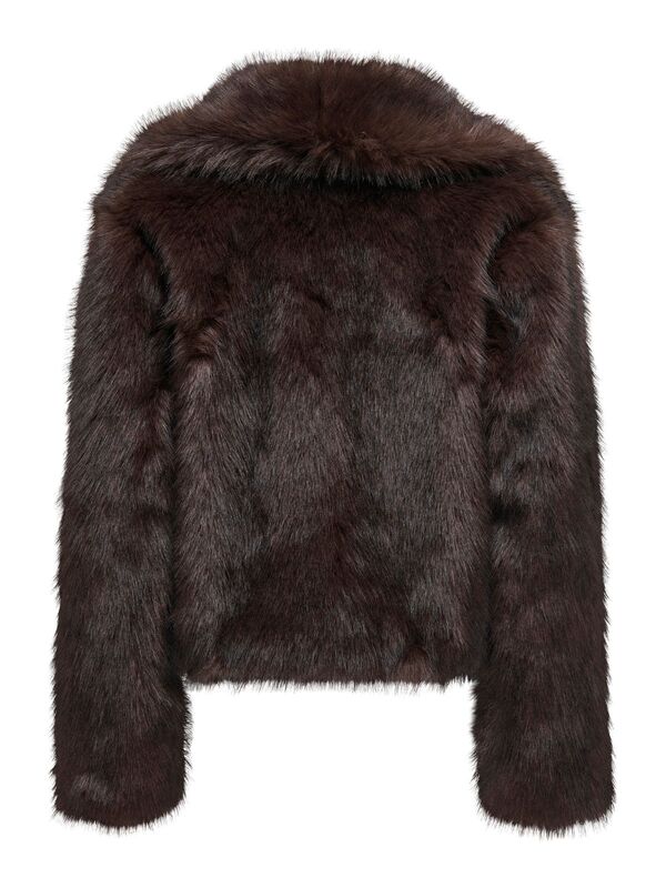 ONLDAWN FAUX FUR JACKET CC OTW Kadın Kahverengi Mont - 15348977