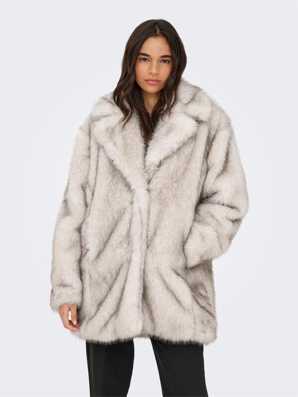 ONLDAWN LIFE FAUX FUR COAT CC OTW Kadın Bej Kaban - 15348976