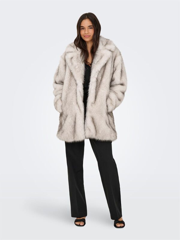 ONLDAWN LIFE FAUX FUR COAT CC OTW Kadın Bej Kaban - 15348976