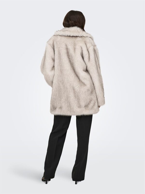 ONLDAWN LIFE FAUX FUR COAT CC OTW Kadın Bej Kaban - 15348976