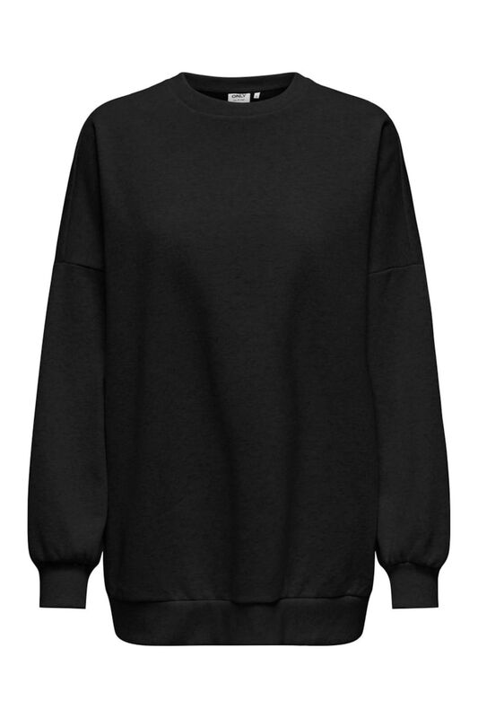 Only - ONLDAZE L/S OVERSIZE O-NECK SWT Kadın Siyah Sweatshirt - 15335172