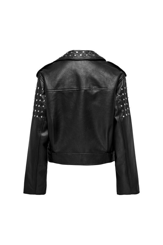 ONLDESTINY FAUX LEATHER BIKER OTW Kadın Siyah Mont - 15319914