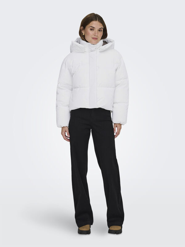 Only - ONLDIXIE LIFE PUFFER JACKET CC OTW Kadın Beyaz Dış Giyim - 15349122