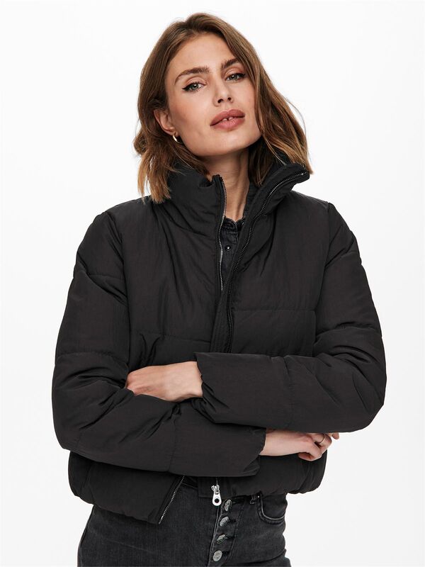 ONLDOLLY SHORT PUFFER JACKET OTW Kadın Siyah Mont - 15205371