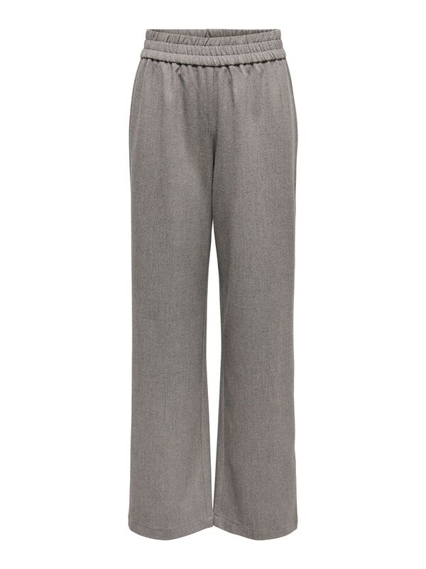Only - ONLELISE MW WIDE PULL-UP PANT TLR Kadın Gray Pantolon - 15324530