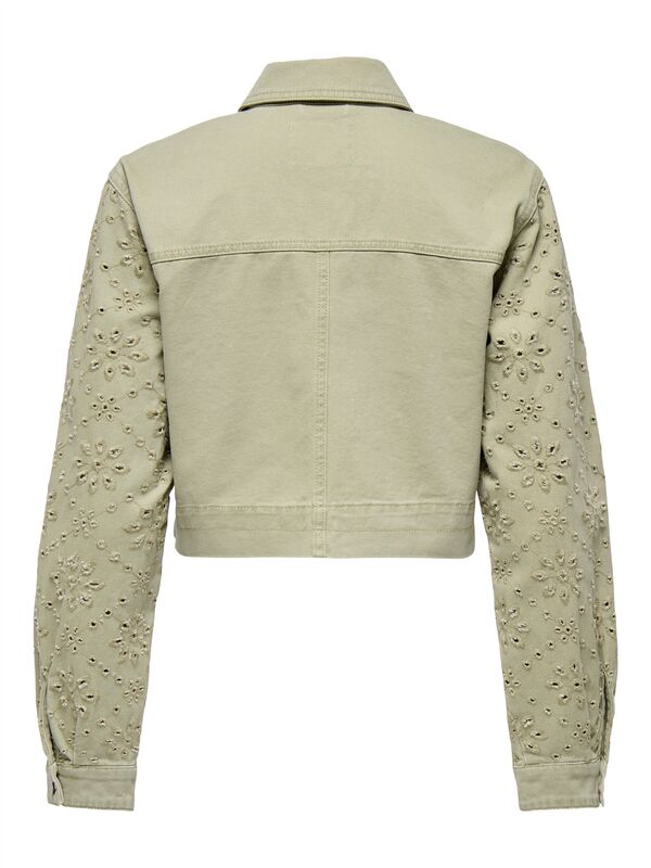 ONLELSA SHORT CROCHET JACKET OTW Kadın Yeşil Ceket - O15338055