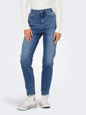 Only - ONLEMILY STRETCH HW ST AK DNM CRO571NOOS Kadın Mavi Jean - 15283925