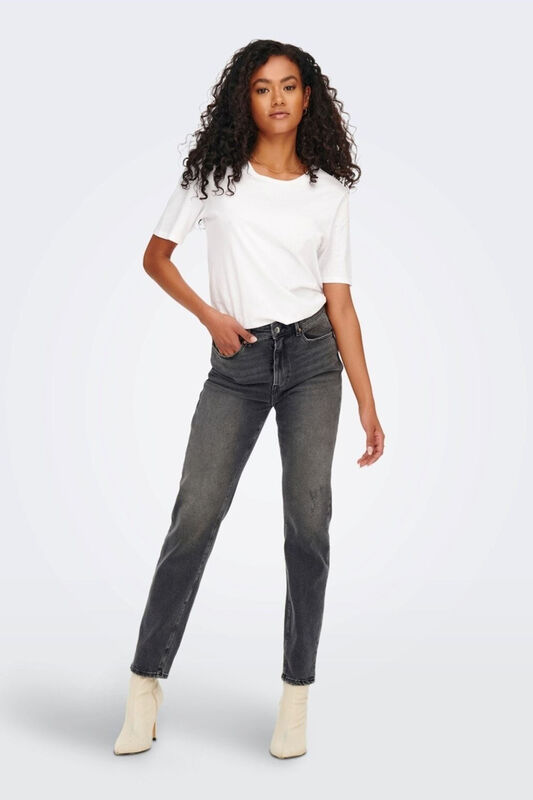 Onlemily Stretch Hw St Ak Dnm Cro614Noos Kadın Gri Jean - 15259634
