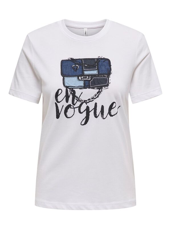 ONLEMMA LIFE REG S/S LADY TOP JRS Kadın Bright White T-Shirt - 15329752