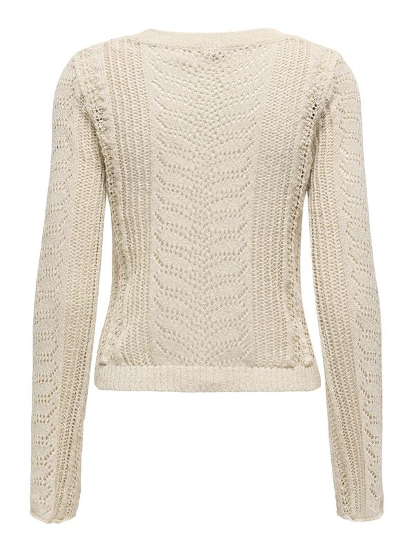 ONLERIN LIFE LS O-NECK KNT Kadın Birch Bluz - 15341570
