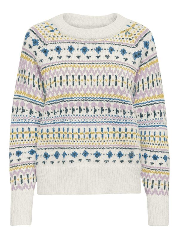 Only - ONLFENJA LIFE LS ONECK CC KNT Kadın Mavi Kazak - 15294659