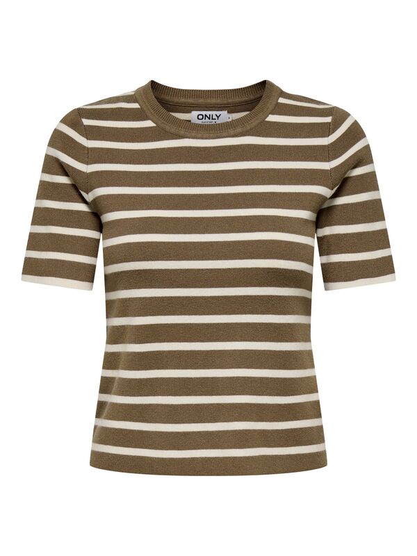 Only - ONLFIE 2/4 PULLOVER CC KNT Kadın Kahverengi Kazak - 15344307