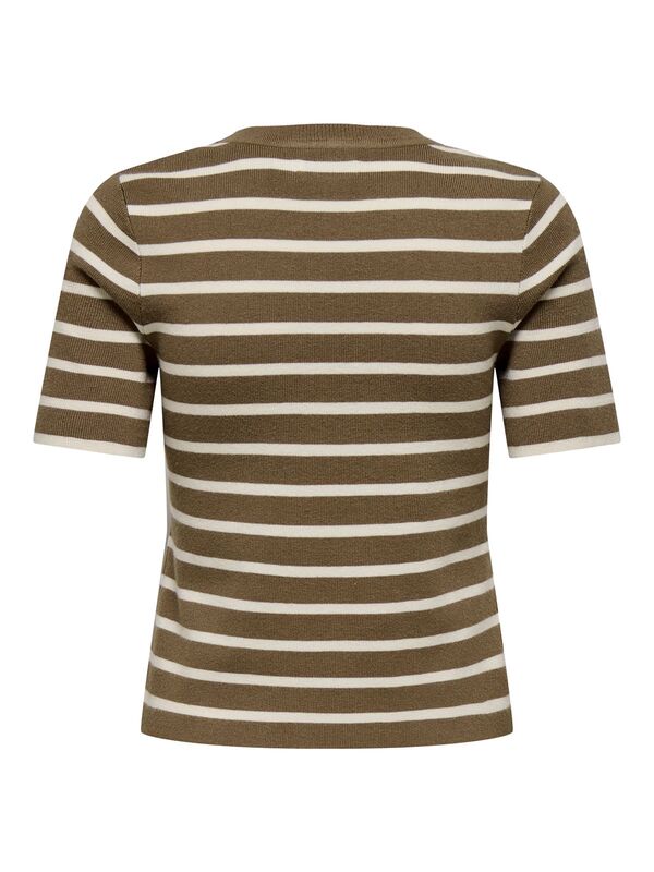 ONLFIE 2/4 PULLOVER CC KNT Kadın Kahverengi Kazak - 15344307