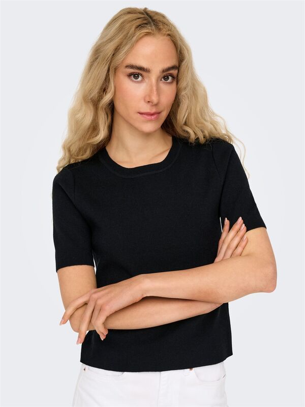 ONLFIE 2/4 PULLOVER NCA KNT Kadın Siyah Kazak - O15344307