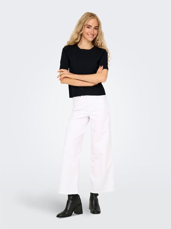 ONLFIE 2/4 PULLOVER NCA KNT Kadın Siyah Kazak - O15344307