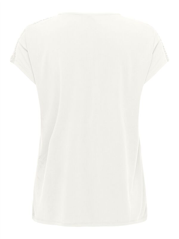 ONLFREE LIFE CAPSLEEVE LACE TOP JRS Kadın Beyaz Bluz - 15343488