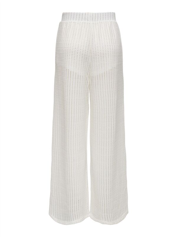 ONLFREYA STRAIGHT PANT JRS Kadın Beyaz Pantolon - 15349329
