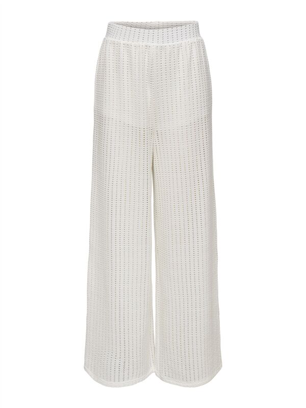 Only - ONLFREYA STRAIGHT PANT JRS Kadın Beyaz Pantolon - 15349329