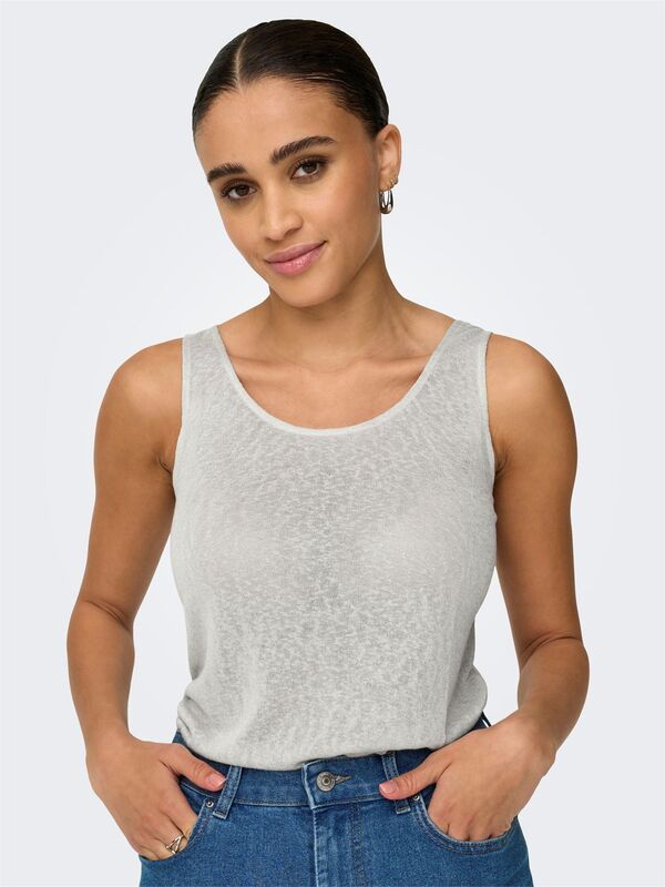 Only - ONLFRIDA TANK TOPJRS NOOS Kadın Gri Atlet - 15194667