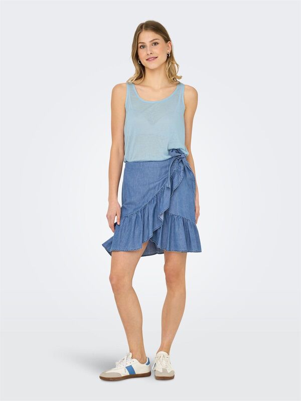 ONLFRIDA TANK TOPJRS NOOS Kadın Mavi Atlet - 15194667