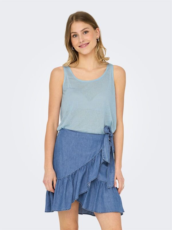 ONLFRIDA TANK TOPJRS NOOS Kadın Mavi Atlet - 15194667