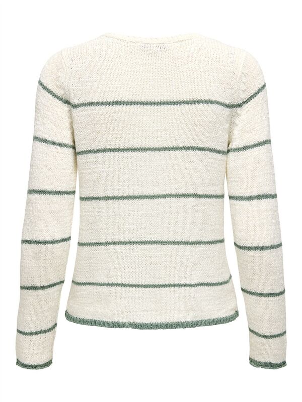 ONLGEENA L/S V-NECK KNT NOOS Kadın Beyaz Kazak - 15340862