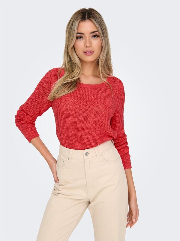 ONLGEENA XO L/S PULLOVER KNT NOOS Kadın Pembe UK Gömlek - 15113356