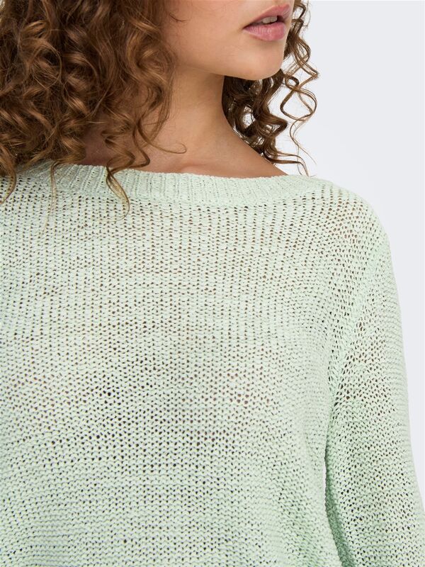 ONLGEENA XO L/S PULLOVER KNT NOOS Kadın Yeşil UK Gömlek - 15113356