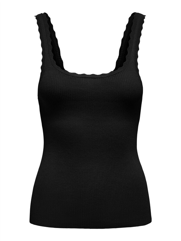 ONLGEMMA SL U-NECK KNT NOOS Kadın Siyah Kazak - 15314659