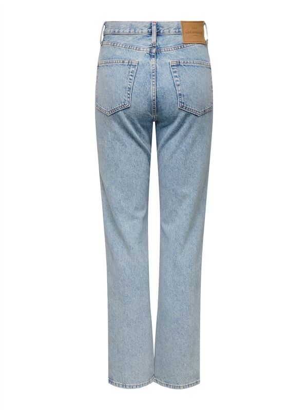 ONLHOLLYWOOD-RILEY CRYS HW S RED DNM CRO Kadın Light Blue Denim Denim Pantolon - 15341019