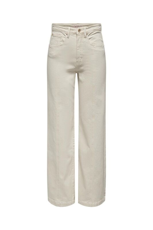 Only - ONLHOPE EX HW WIDE ECRU DNM MAE Kadın Beyaz Jean - 15311003