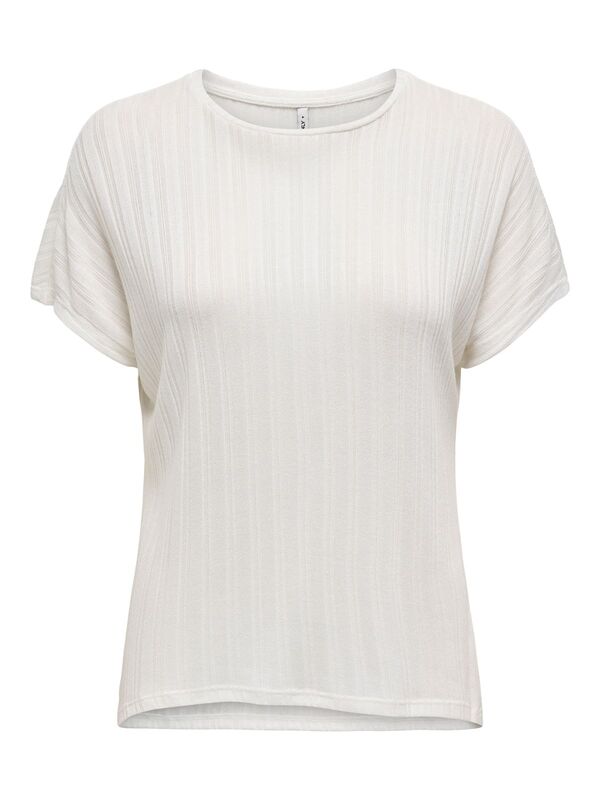 Only - ONLIRINA S/S O-NECK TOP JRS NOOS Kadın Beyaz T-Shirt - 15349079
