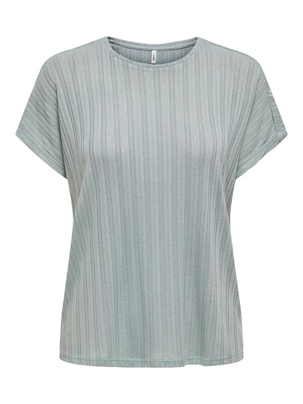 ONLIRINA S/S O-NECK TOP JRS NOOS Kadın Mavi T-Shirt - 15349079