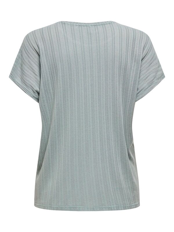ONLIRINA S/S O-NECK TOP JRS NOOS Kadın Mavi T-Shirt - 15349079