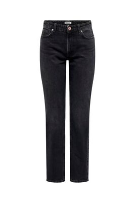 Only - ONLJACI MW STRAIGHT BL DNM CRO Kadın Siyah Jean - 15301779