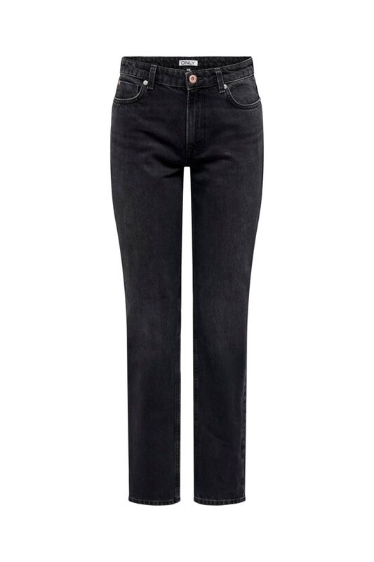 Only - ONLJACI MW STRAIGHT BL DNM CRO Kadın Siyah Jean - 15301779