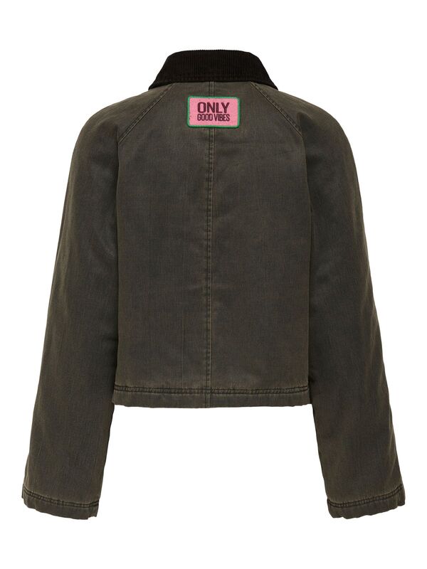 ONLJANET SHORT JACKET CC OTW Kadın Gri Mont - 15350379