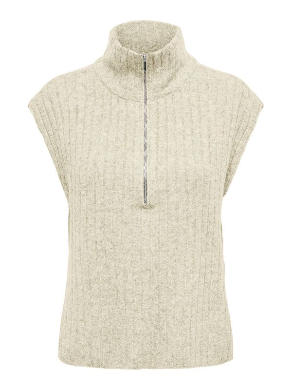 Only - ONLJEANETT LIFE SL RIB HIGHNECK CC KNT Kadın Gray Kazak - 15350359