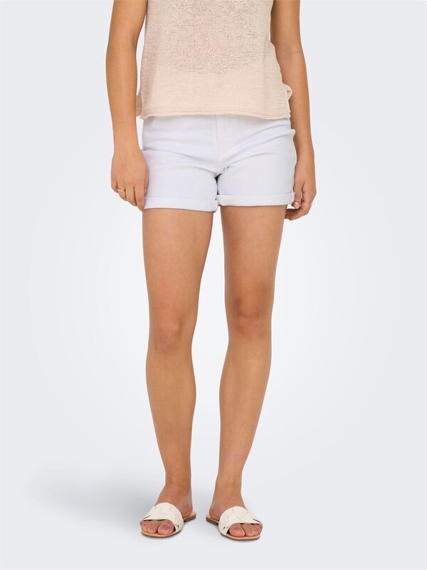 ONLJOSEPHINE STRETCH SHORTS DNM AZG NOOS Kadın Beyaz Şort - 15321381