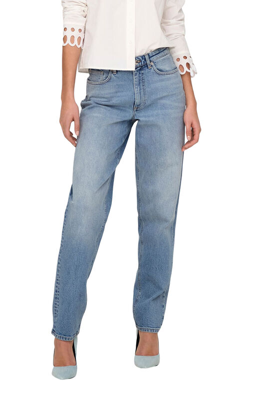 Only - ONLJUICY HW MOM REA365 DNM NOOS Kadın Mavi Jean - O15341427