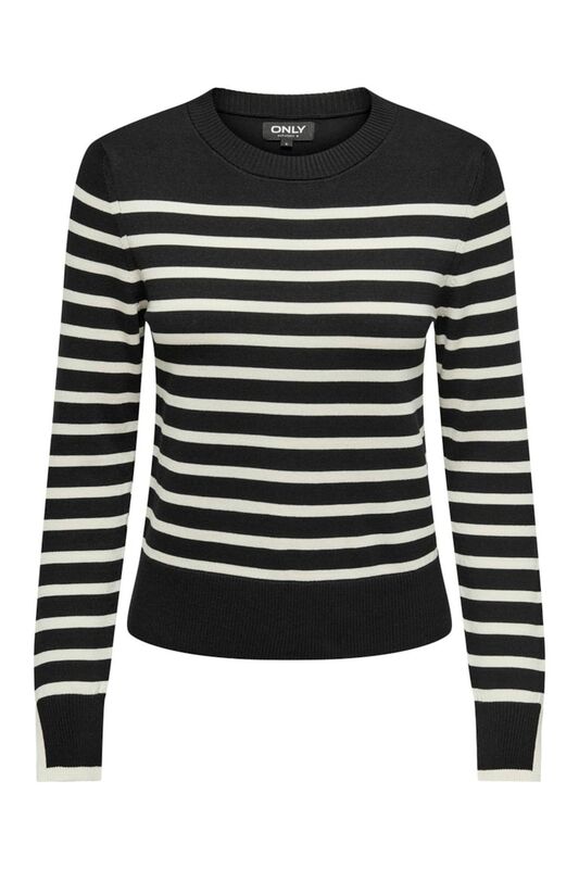 ONLKALANA LS O-NECK KNT Kadın Siyah Kazak - 15331331