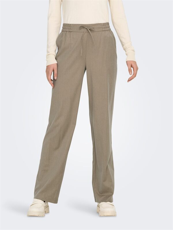 ONLKAZO HW PULL-UP PINST STR PANT TLR Kadın Bej Pantolon - O15341218